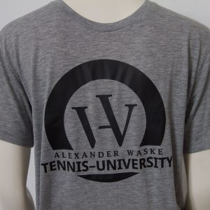 Logo-Shirt in Grau - Vorderseite | Tennis-University