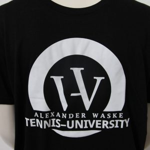 Logo-Shirt in Schwarz - Vorderseite | Tennis-University